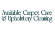 Available Carpet Care & Upholstery Cleaning