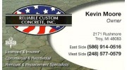 Reliable Custom Concrete Inc.