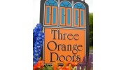 Three Orange Doors