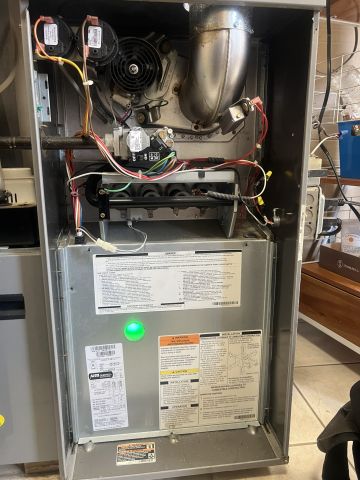 Repairing the old furnace