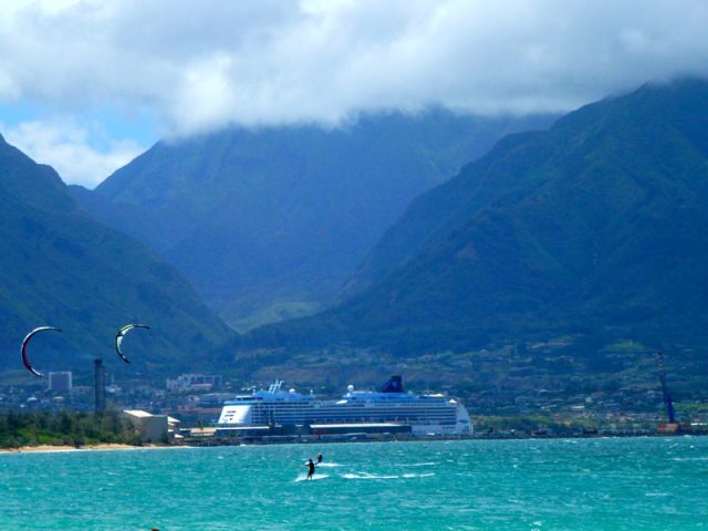 Norwegian Cruise Line's Pride of America in Maui, Hawaii