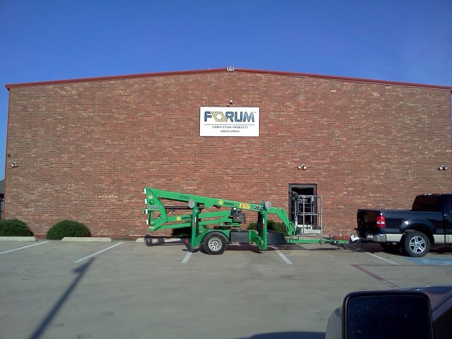 Exterior Building Sign, All Aluminum Letters