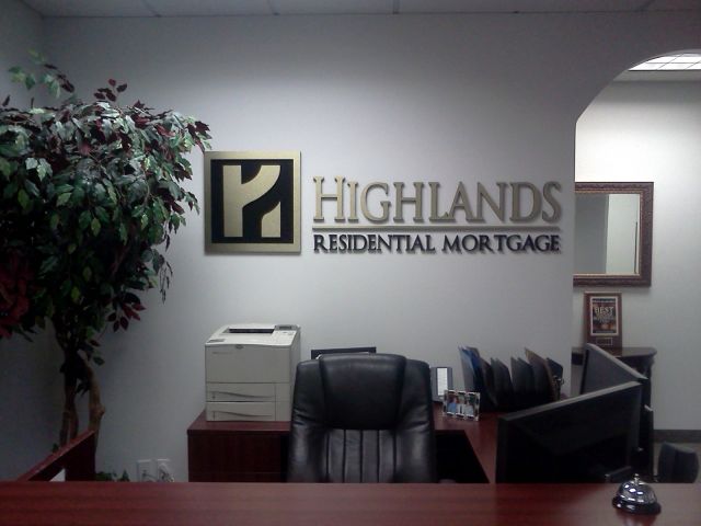 Interior Dimensional Sign