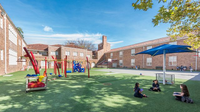 Historic building renovated into a Private K-8 school