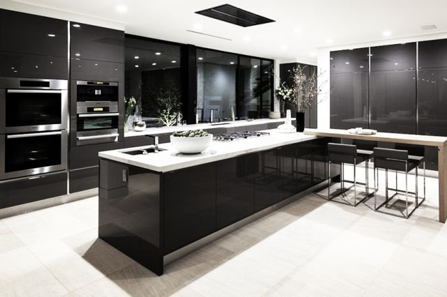 Midnight Black Kitchen Cabinet