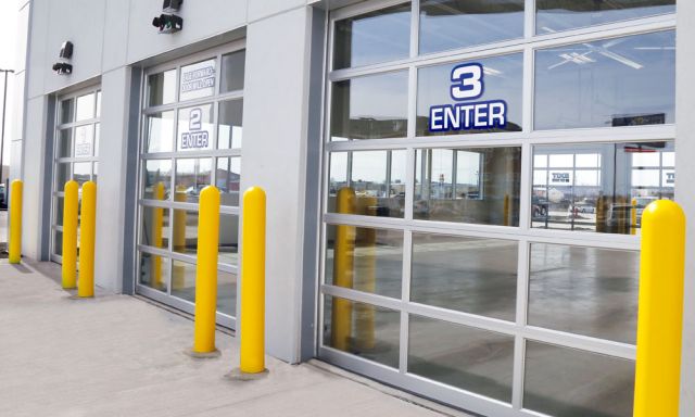 Aluminum & Glass (Full View) Overhead Door Installation in Massachusetts